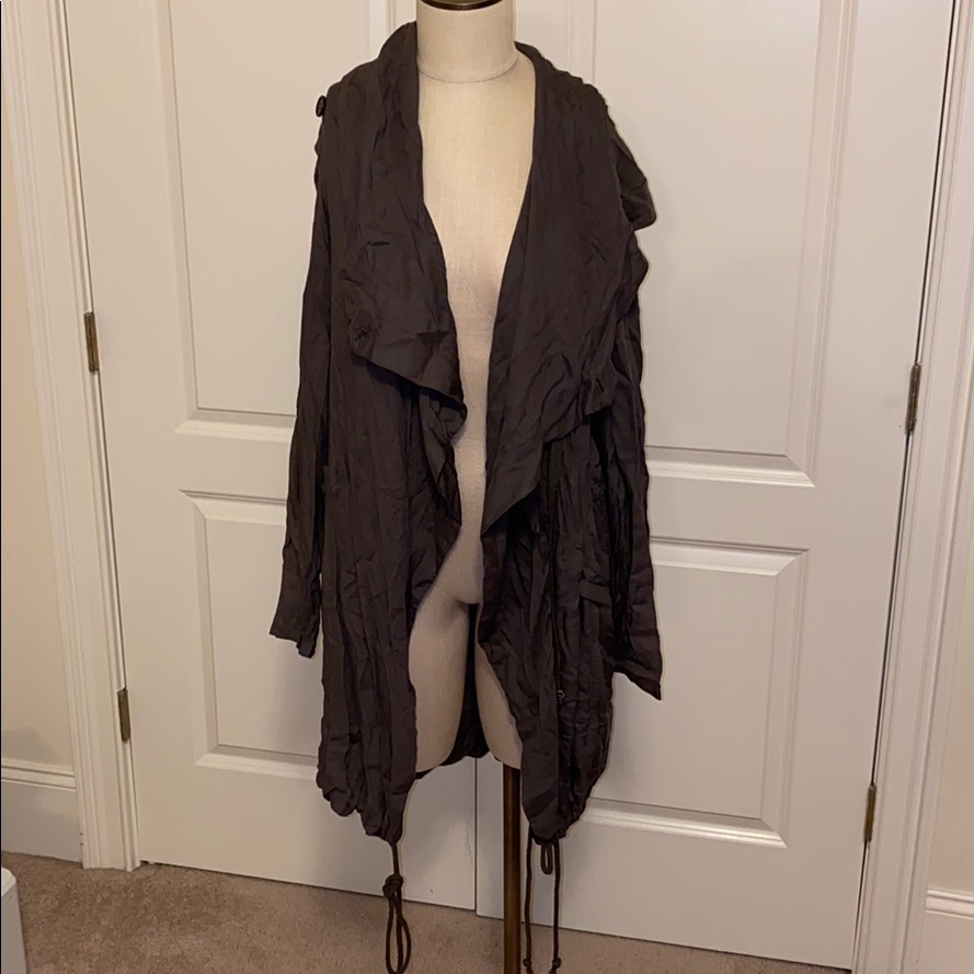 Sun & Shadow Drape Olive Jacket